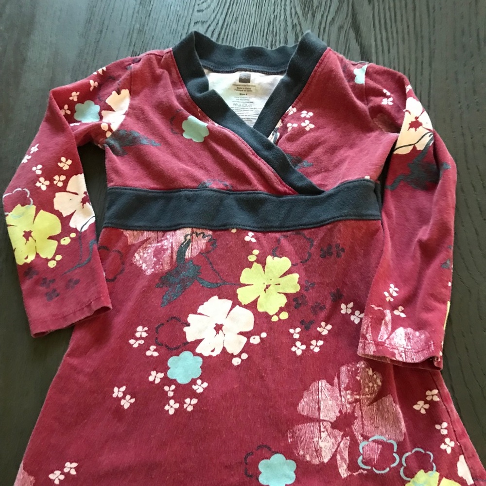Size 4 wrap style tea collection dress